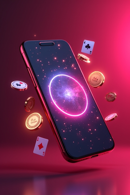 Smartphone met Casea casino-app